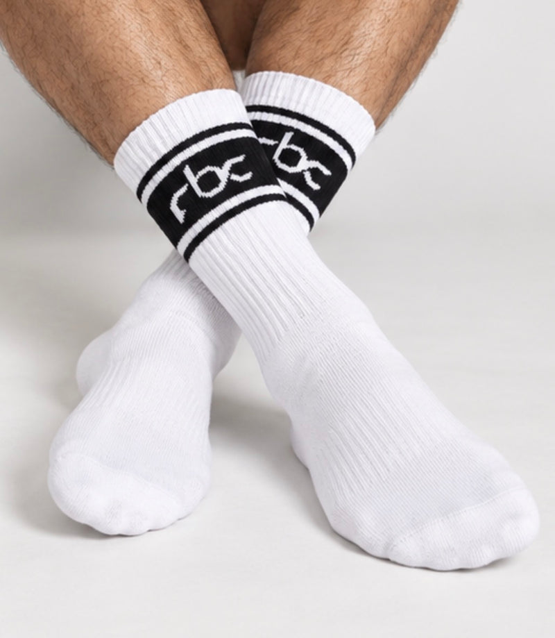 RBC Signature Band Crew Socks – White