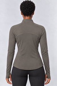 RBC Women's Quarter-Zip Curved Hem Activewear Top