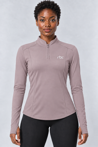 RBC Women's Quarter-Zip Curved Hem Activewear Top