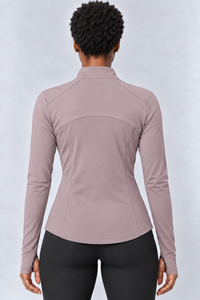 RBC Women's Quarter-Zip Curved Hem Activewear Top
