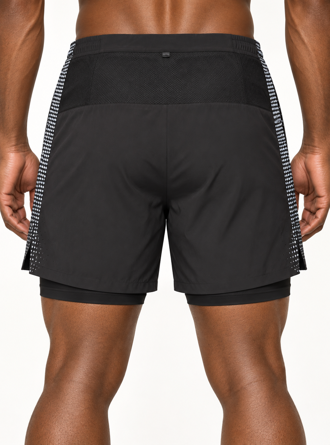 RBC Men's 2-in-1 Reflective Stripe Running Shorts