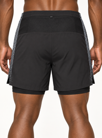 RBC Men's 2-in-1 Reflective Stripe Running Shorts