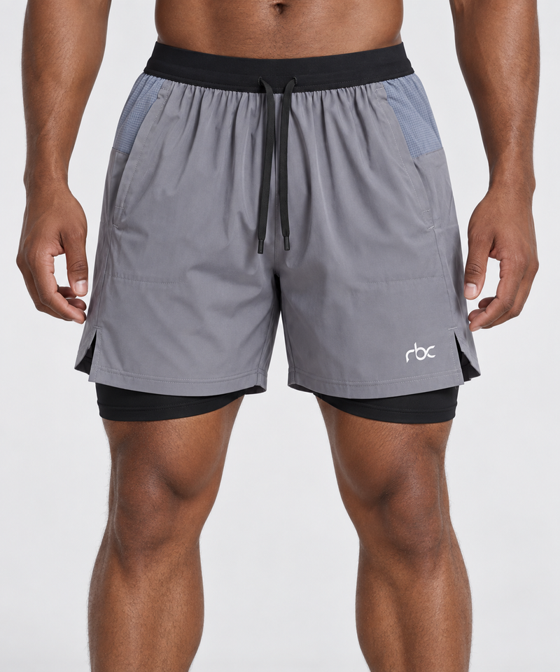 RBC Men's 2-in-1 Compression Liner Training Shorts