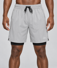 RBC Men's 2-in-1 Perforated Running Shorts