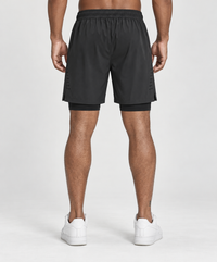 RBC Men's 2-in-1 Perforated Running Shorts