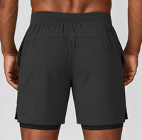RBC Men's 2-in-1 High-Rise Double Layer Training Shorts