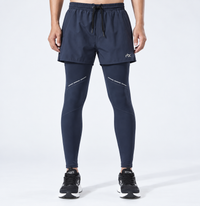RBC Men's 2-in-1 Shorts Over Compression Leggings