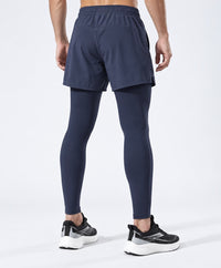 RBC Men's 2-in-1 Shorts Over Compression Leggings