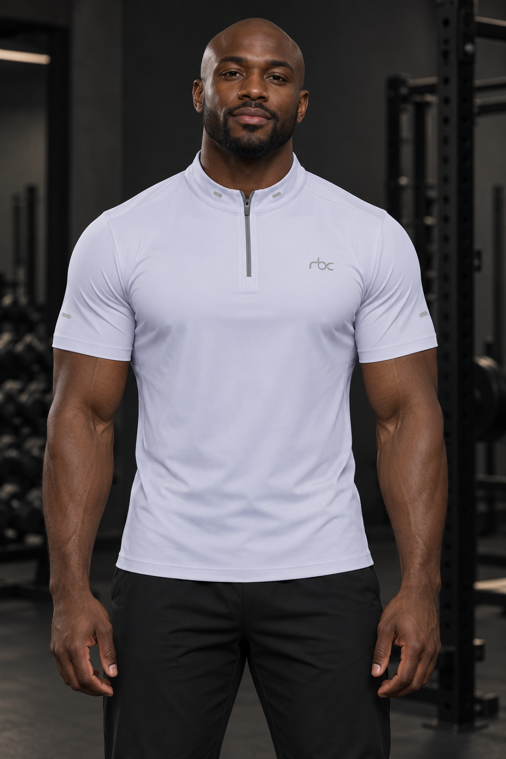 RBC Men's Quarter-Zip Reflective Muscle Training Shirt