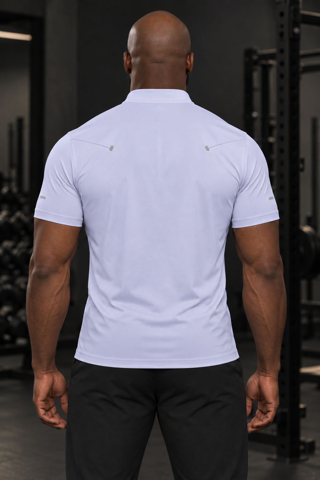RBC Men's Quarter-Zip Reflective Muscle Training Shirt