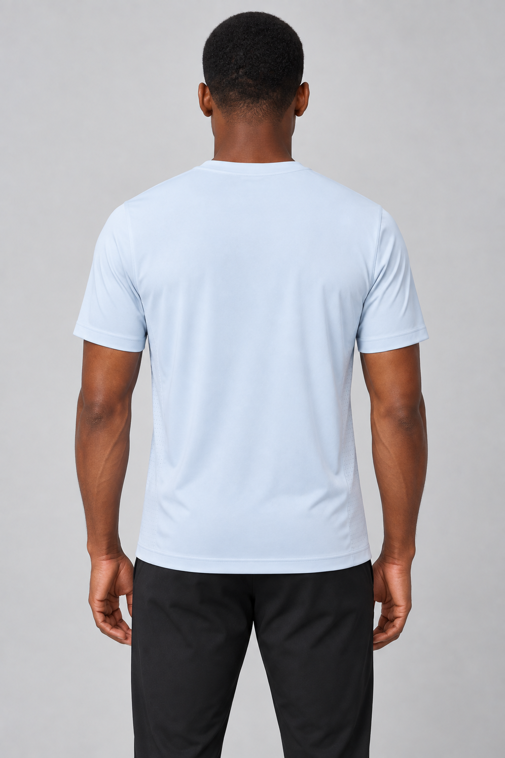RBC Men's UV Protection Lightweight Nylon Tee - Moonlight Blue back view
