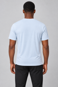 RBC Men's UV Protection Lightweight Nylon Tee - Moonlight Blue back view