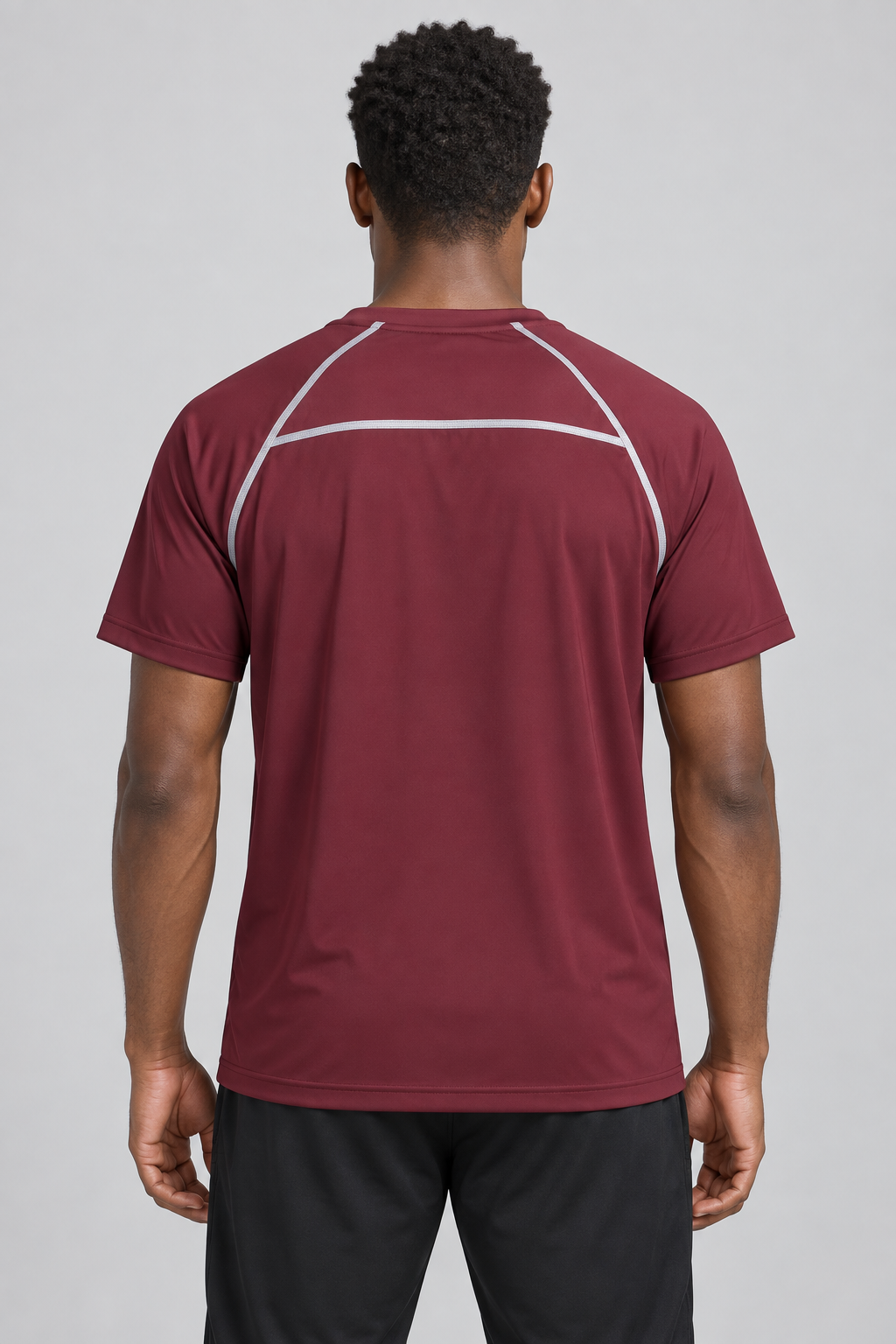RBC Men's Raglan Reflective-Piped Tee