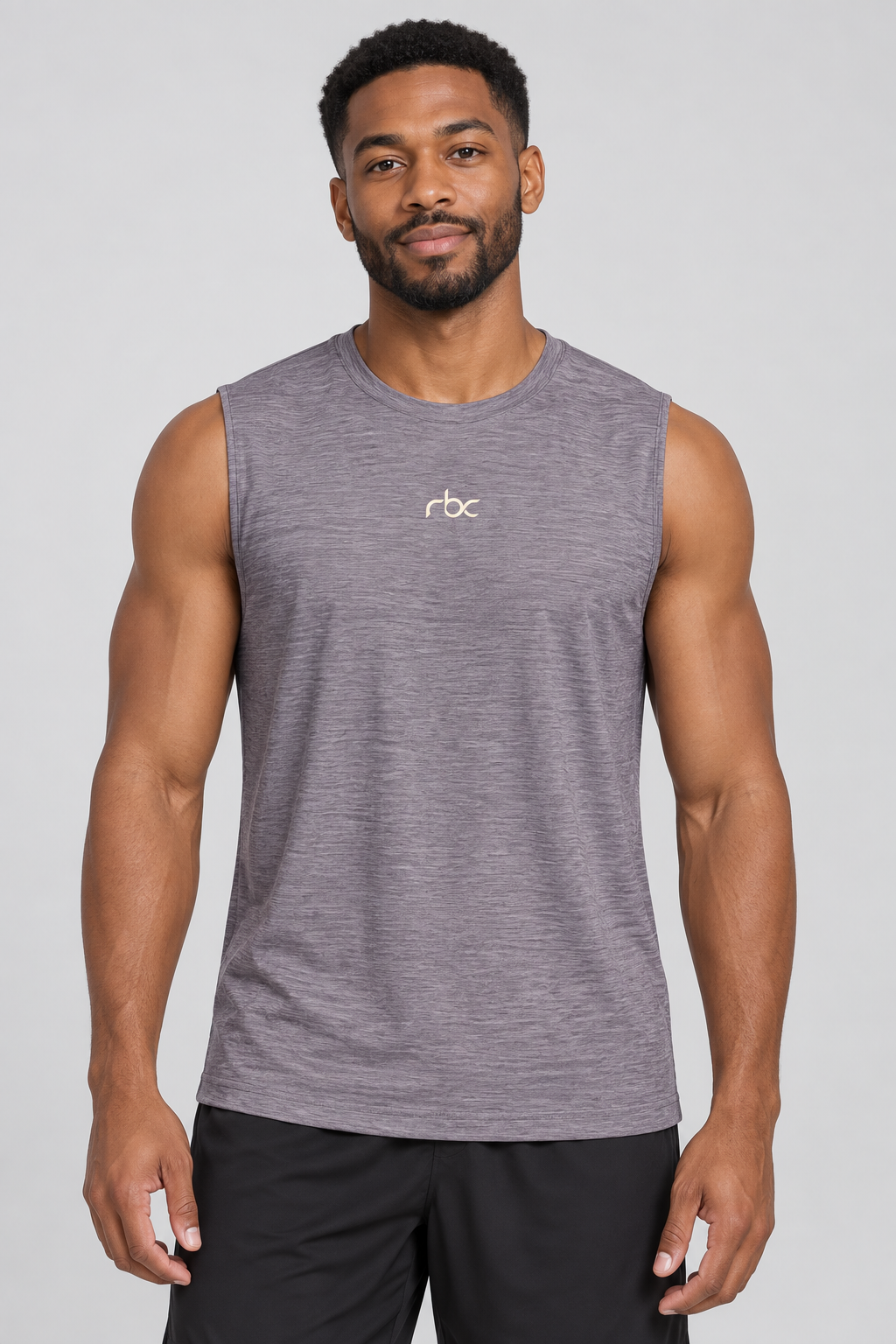 RBC Men's Heathered Marl Sleeveless Training Tank