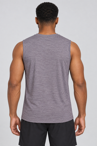 RBC Men's Heathered Marl Sleeveless Training Tank