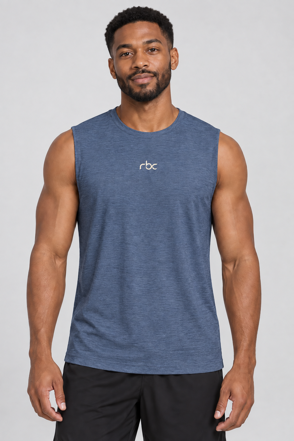 RBC Men's Heathered Marl Sleeveless Training Tank