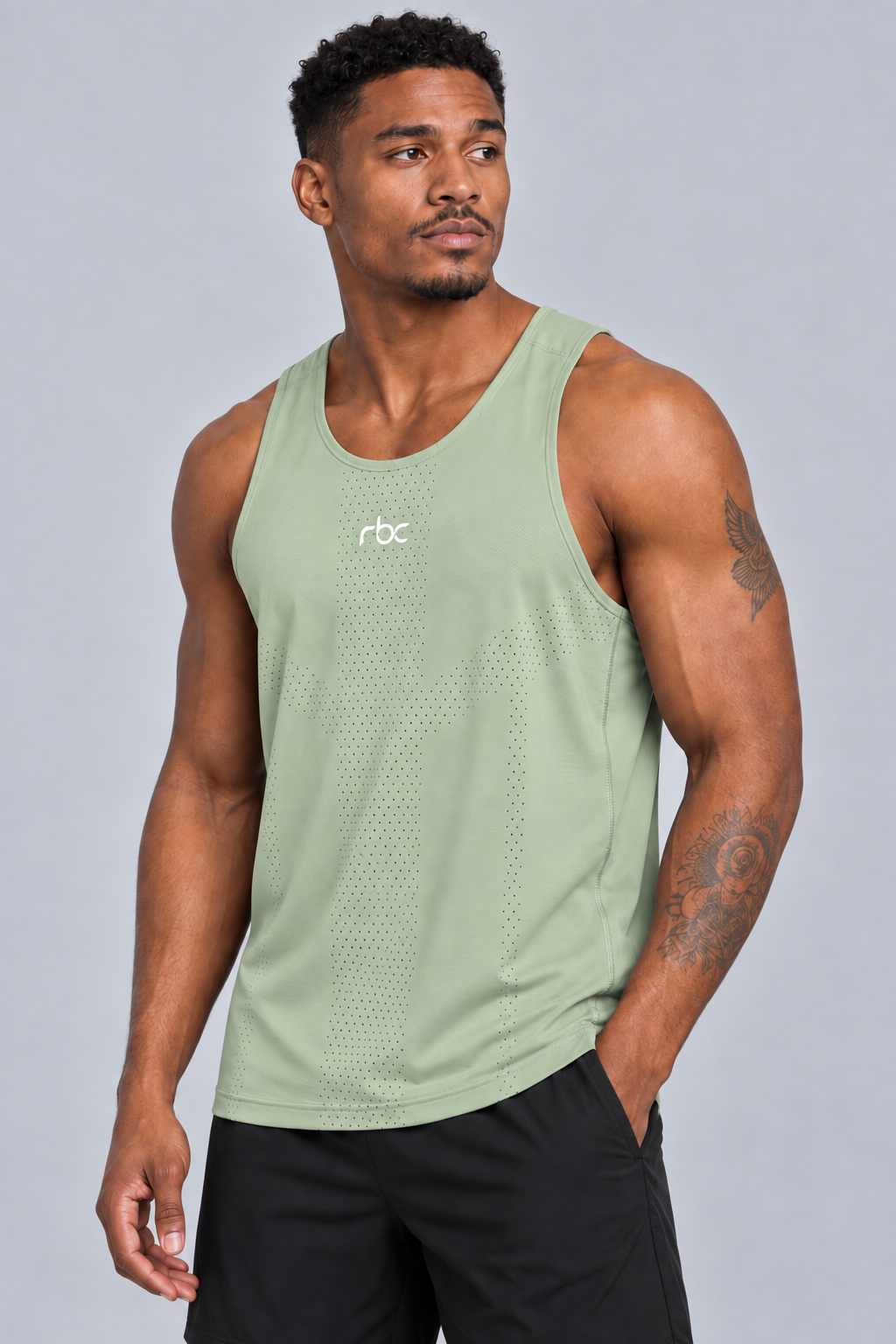 RBC Men's AirFlow Perforated Tank Top