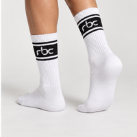 RBC Signature Band Crew Socks – White