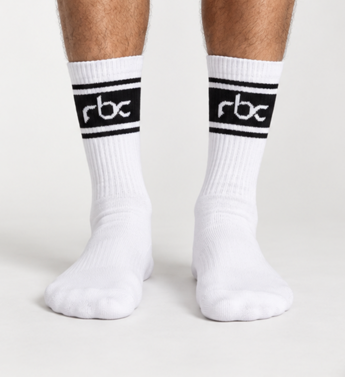 RBC Signature Band Crew Socks – White