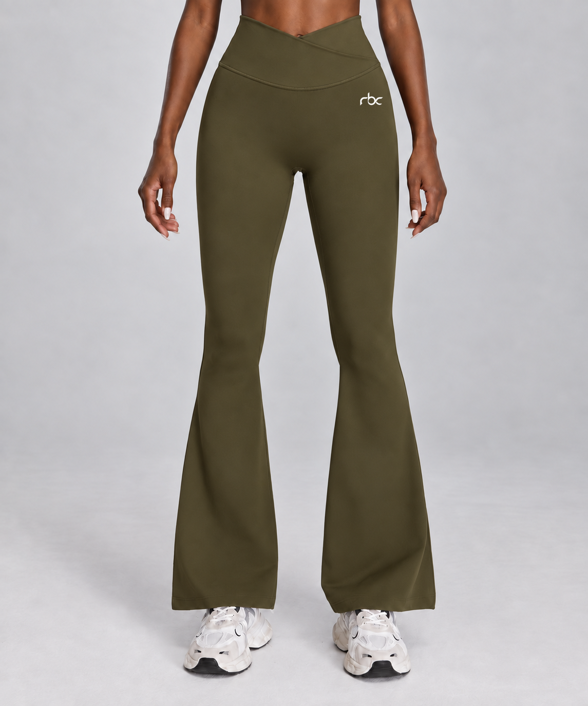 Women's V-Waist Flare Pants