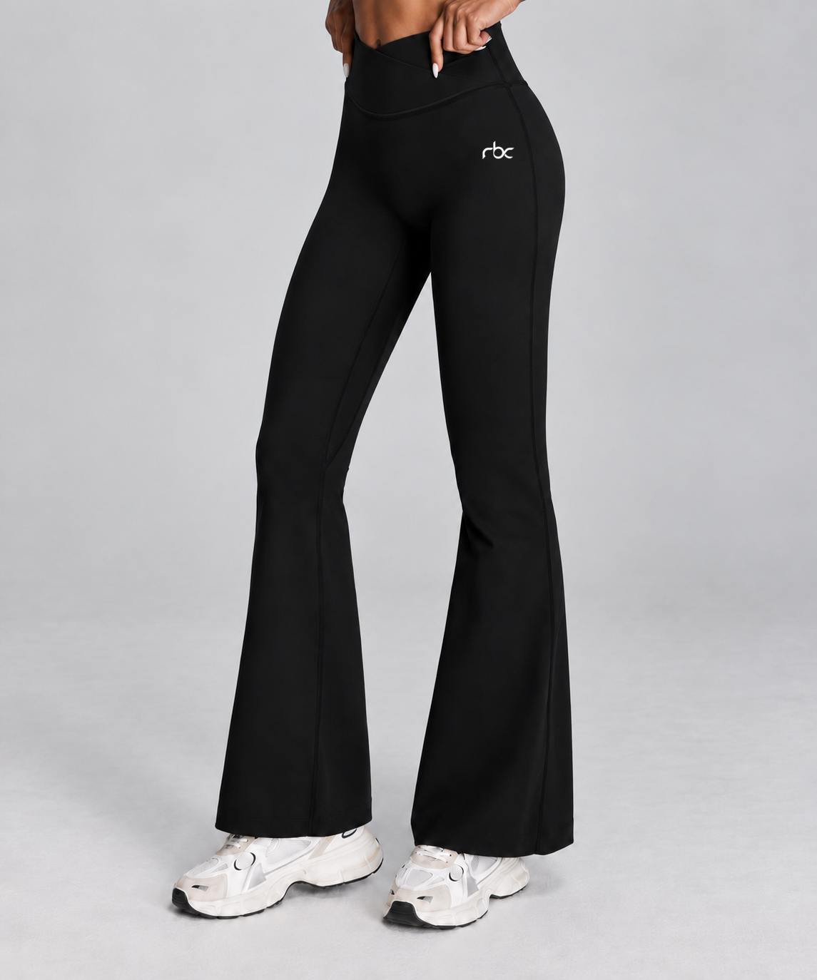Women's V-Waist Flare Pants