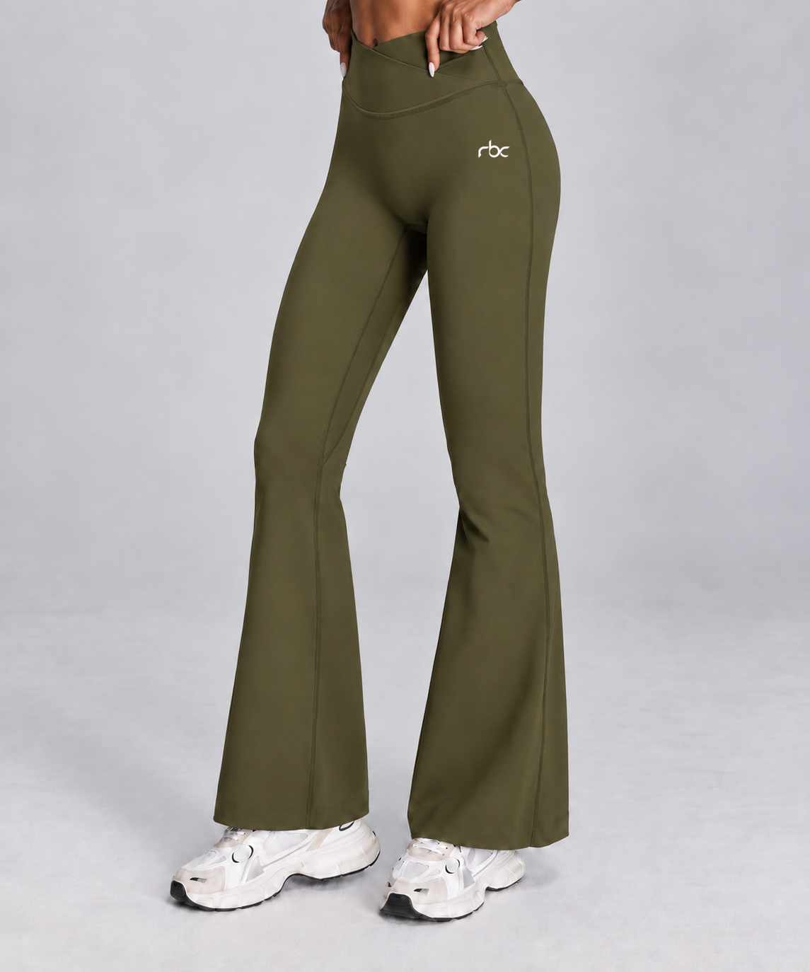 Women's V-Waist Flare Pants