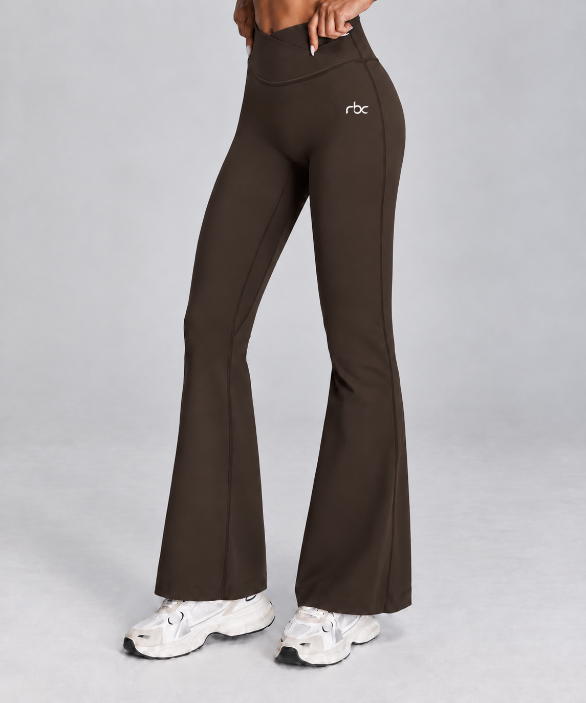Women's V-Waist Flare Pants