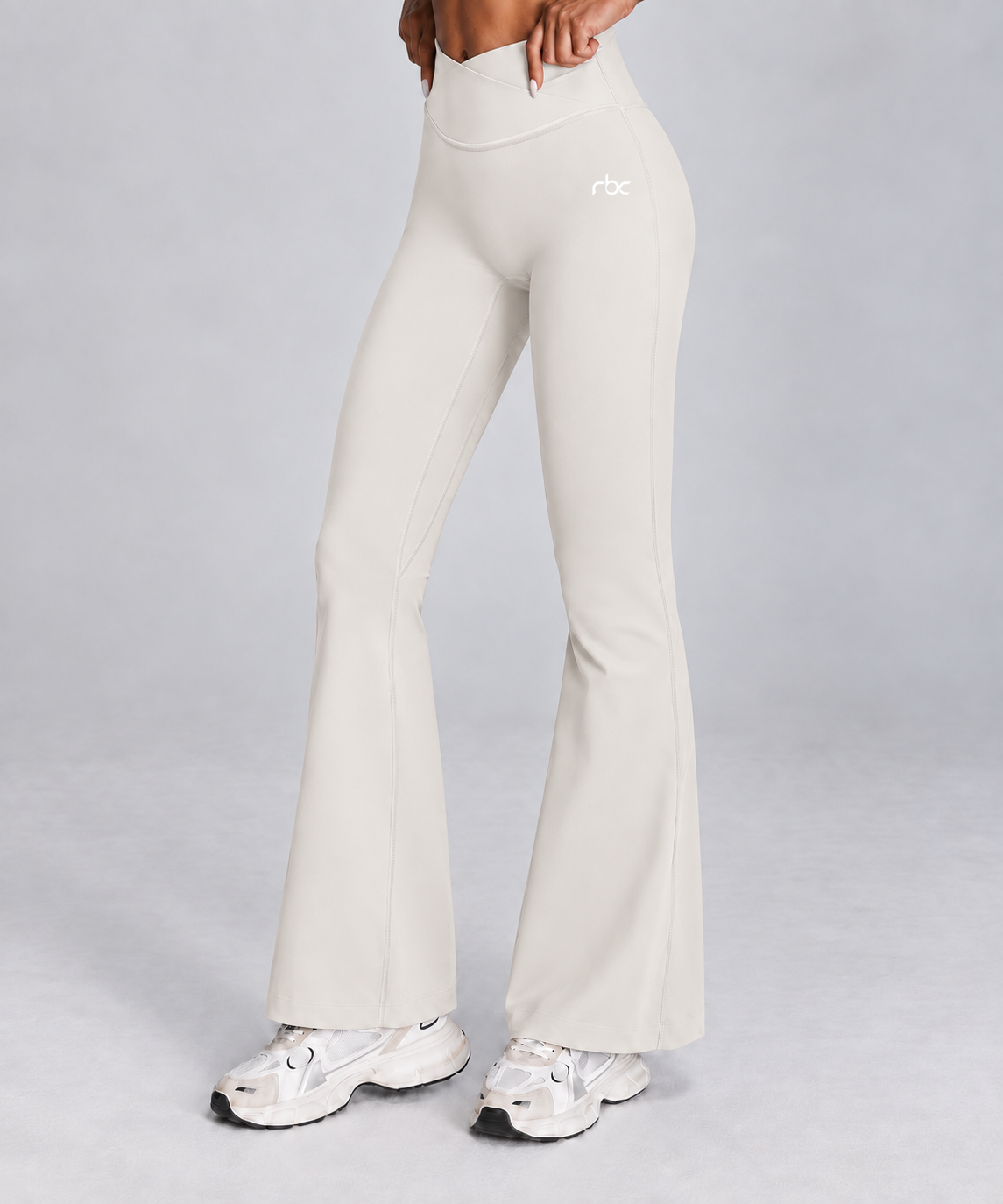 Women's V-Waist Flare Pants
