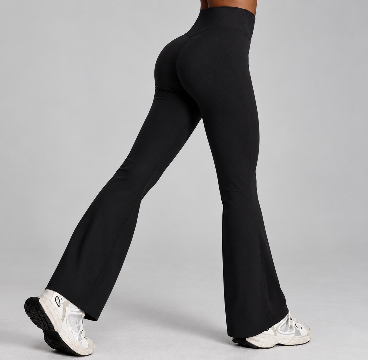 Women's V-Waist Flare Pants