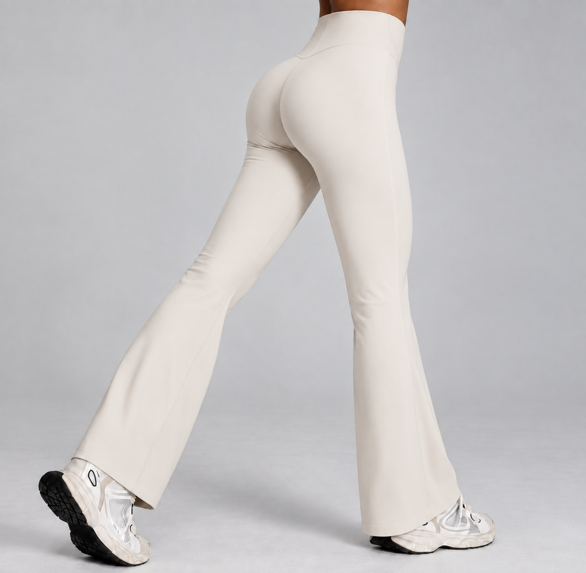Women's V-Waist Flare Pants