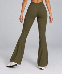 Women's V-Waist Flare Pants