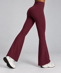 Women's V-Waist Flare Pants